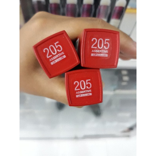 maybelline lipstik super stay matte ink assertive 205