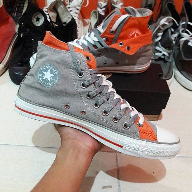 grey orange converse