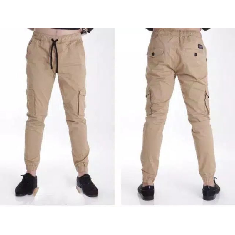 Celana Jogger Cargo Pria L-XL Katun Sogo