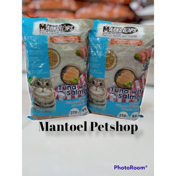 Makanan Kucing Markotops All Life Stages Dry Food 1kg - TUNA SALMON (Bentuk Donat)