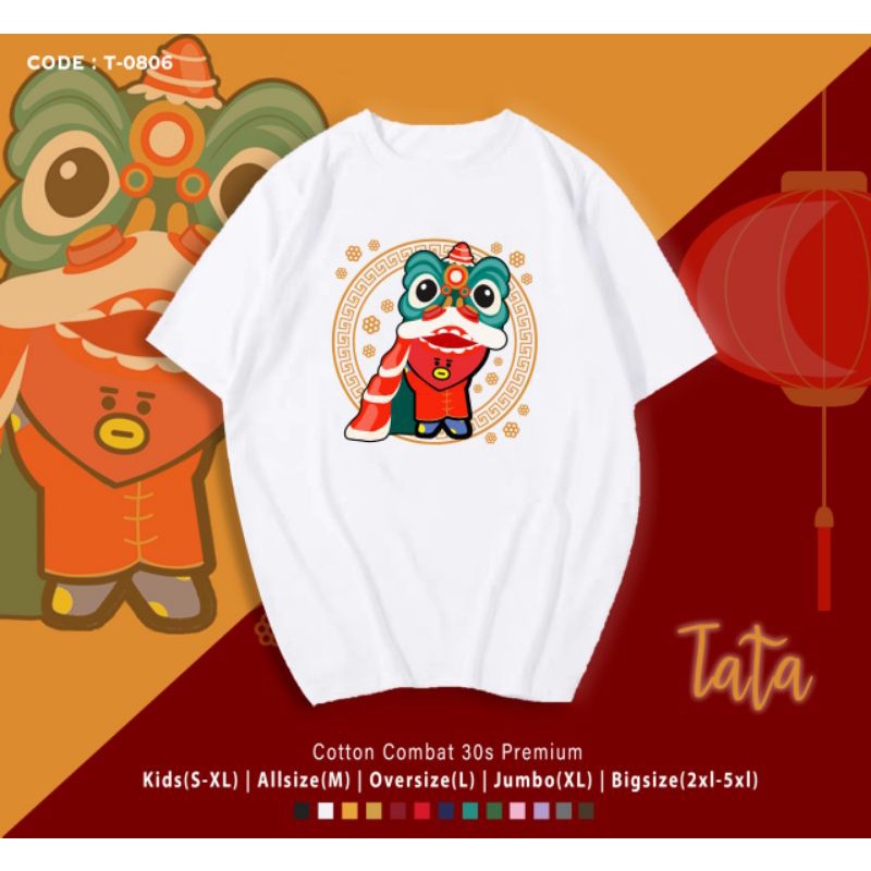 KAOS IMLEK BT21 TATA BARONGSAI/KAOS KATUN EDISI IMLEK B T S