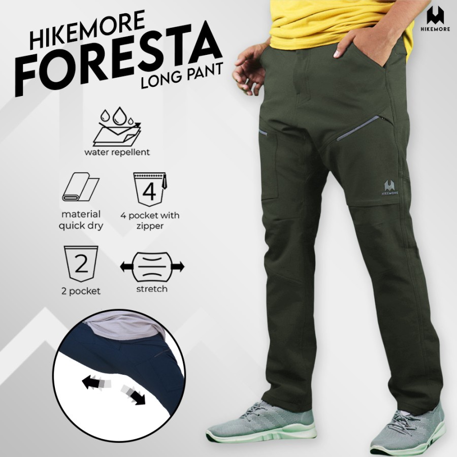 Hikemore Foresta Celana Panjang Gunung Outdoor Cargo Quickdry Dry Fit Stretch Original