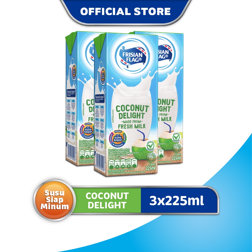 

Frisian Flag Susu UHT Coconut Delight 3 x 225mL