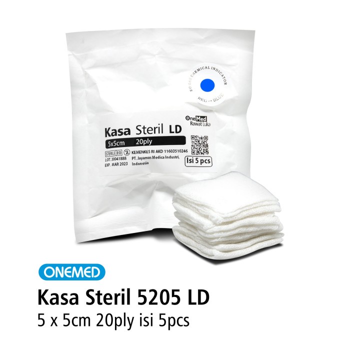 Kasa Steril 5205 LD OneMed 5x5cm 20 ply 5 pcs OJB