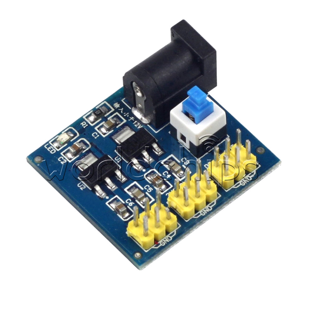 〖Factory Supplier/COD〗 DC-DC 12V To 3.3V 5V 5.5X2.1MM Buck Step down Power Supply Module For Arduino