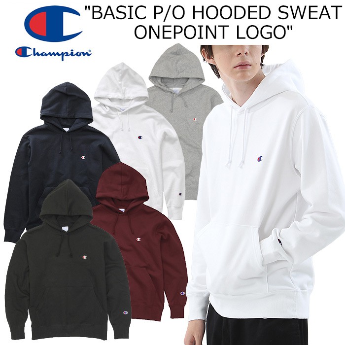 Champion Original 100% Hoodie Basic Small Logo C Patch Hoodie Polos Unisex