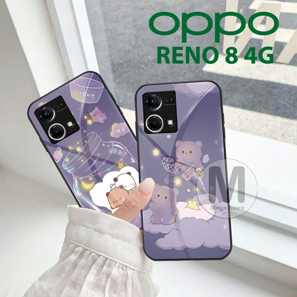 OPPO RENO 8 4G [ MG-184 ] Softcase Kaca OPPO RENO 8 4G Case Hp OPPO RENO 8 4G Casing Hp OPPO RENO 8 