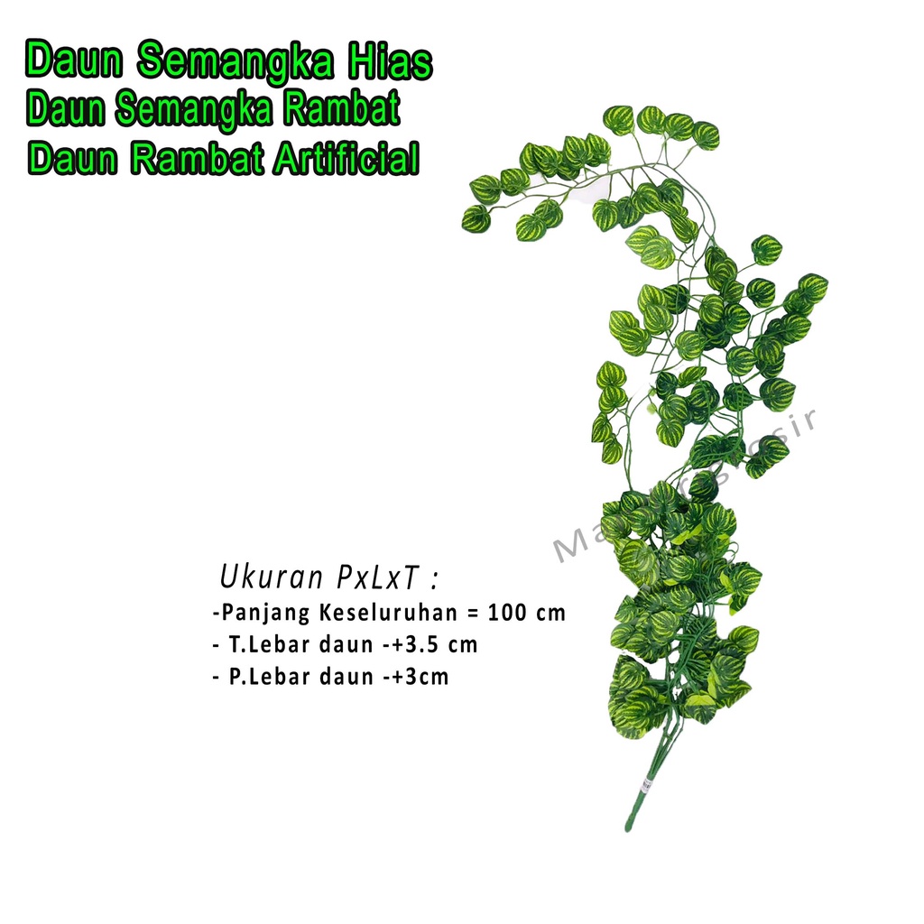 Daun Semangka * daun Rambat Plastik* Daun Rambat Artificial* Semangka 90