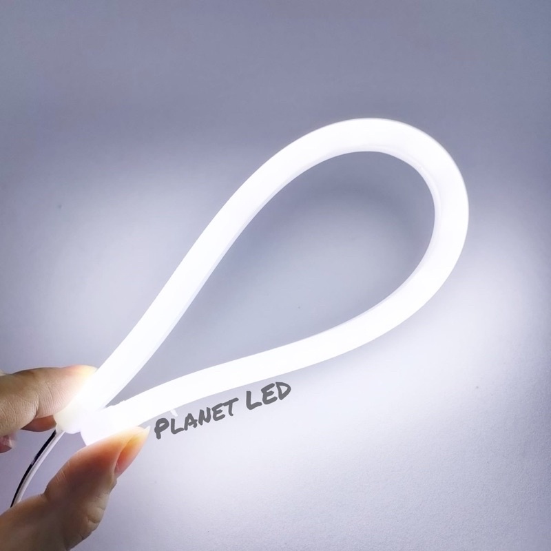 PROMO Lampu LED Alis Flexible Alis Motor 30cm LED Warerproof anti panas anti air berkualitas-Putih