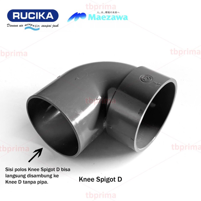 Knee Elbow Spigot 45 Derajat 4” DRUCIKA ( Special Fitting )