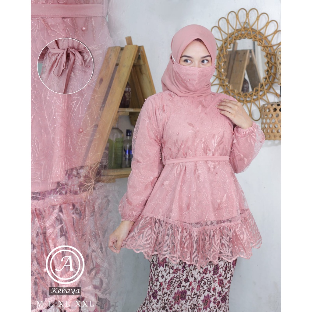 ASY&gt; SET KEBAYA AISYAH - KEBAYA MODEL LESTI KEJORA - BAJU KEBAYA MODERN - KEBAYA WISUDA CANTIK MODERN