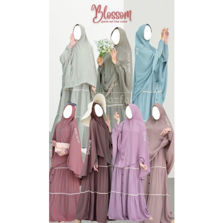 Blossom Gamis set free Cadar by SHAZFA