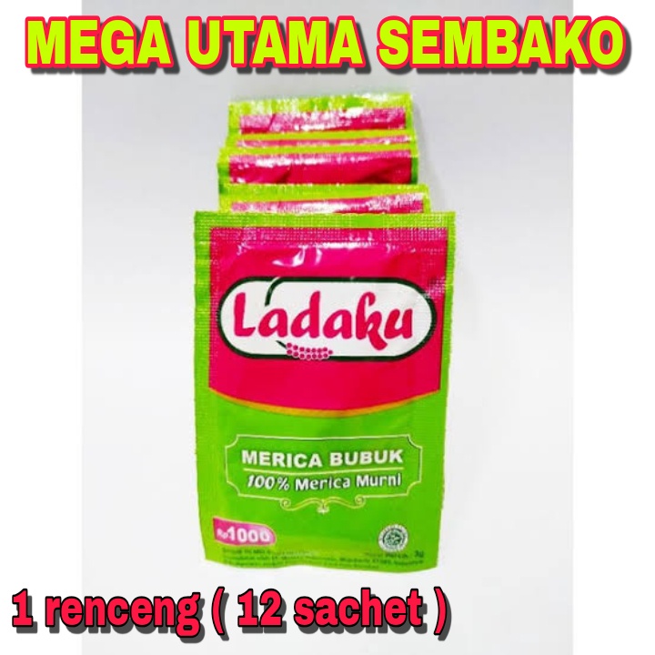 

ladaku/ ketumbar/ kunyit merica bubuk per renceng isi ( 12 sachet )