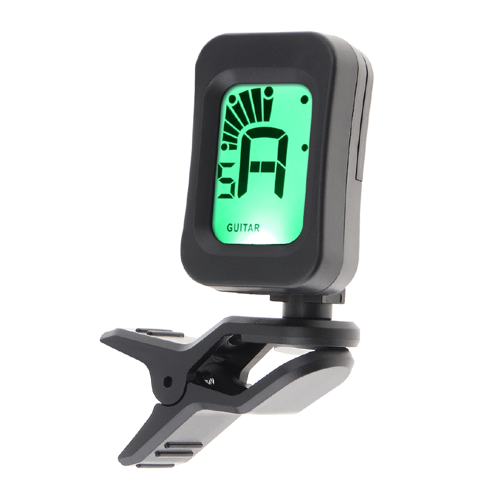 Tuner Gitar Portable Model Clip On Dengan Layar LCD