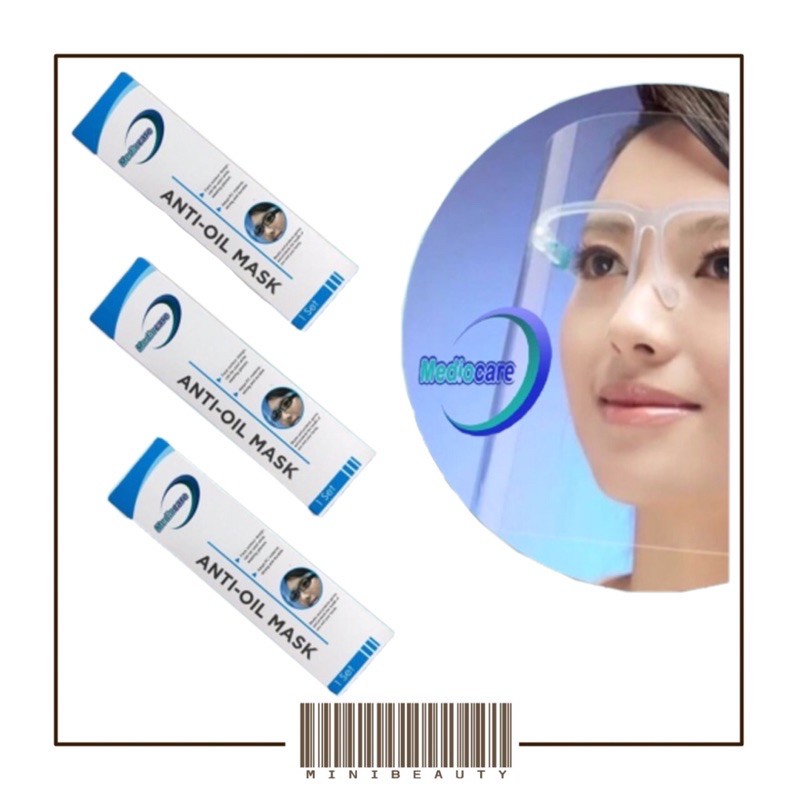 medio care face shield kaca mata premium orbital mask