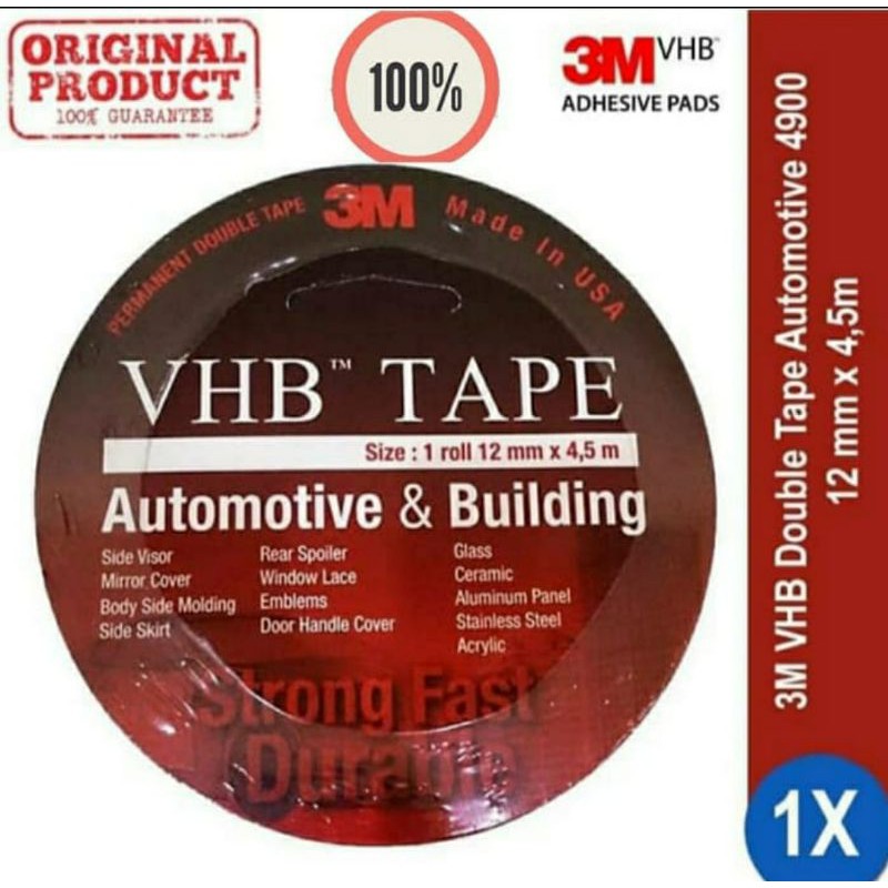 

Double tape 3M VHB ORIGINAL 12mmx 4.5meter foam tape