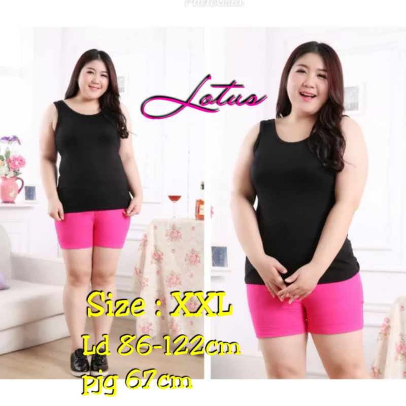 LOTUS FASHION/Tanktop tali besar jumbo XXL- SINGLET JUMBO#PROMO