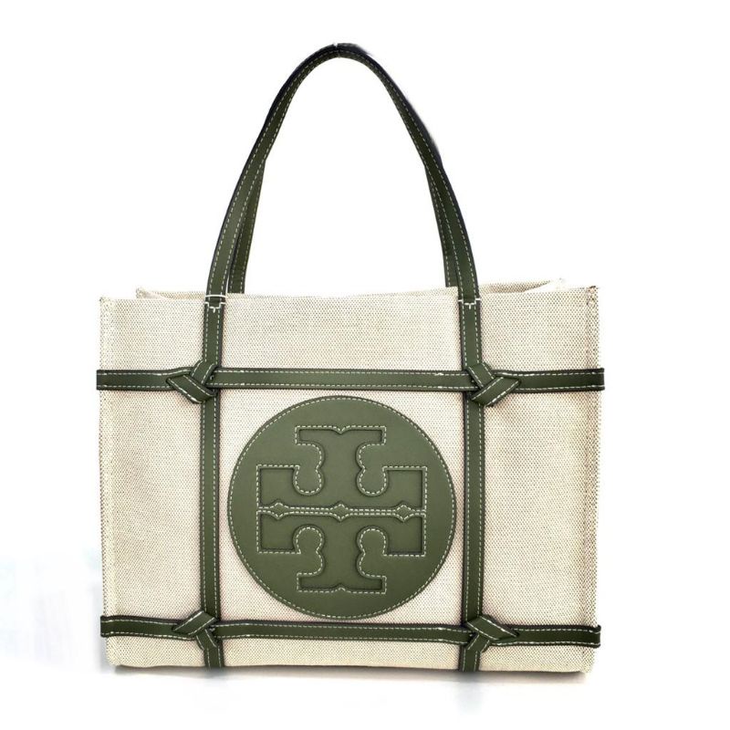 TORY BURCH Ella Canvas Quadrant Knot Tote Bag