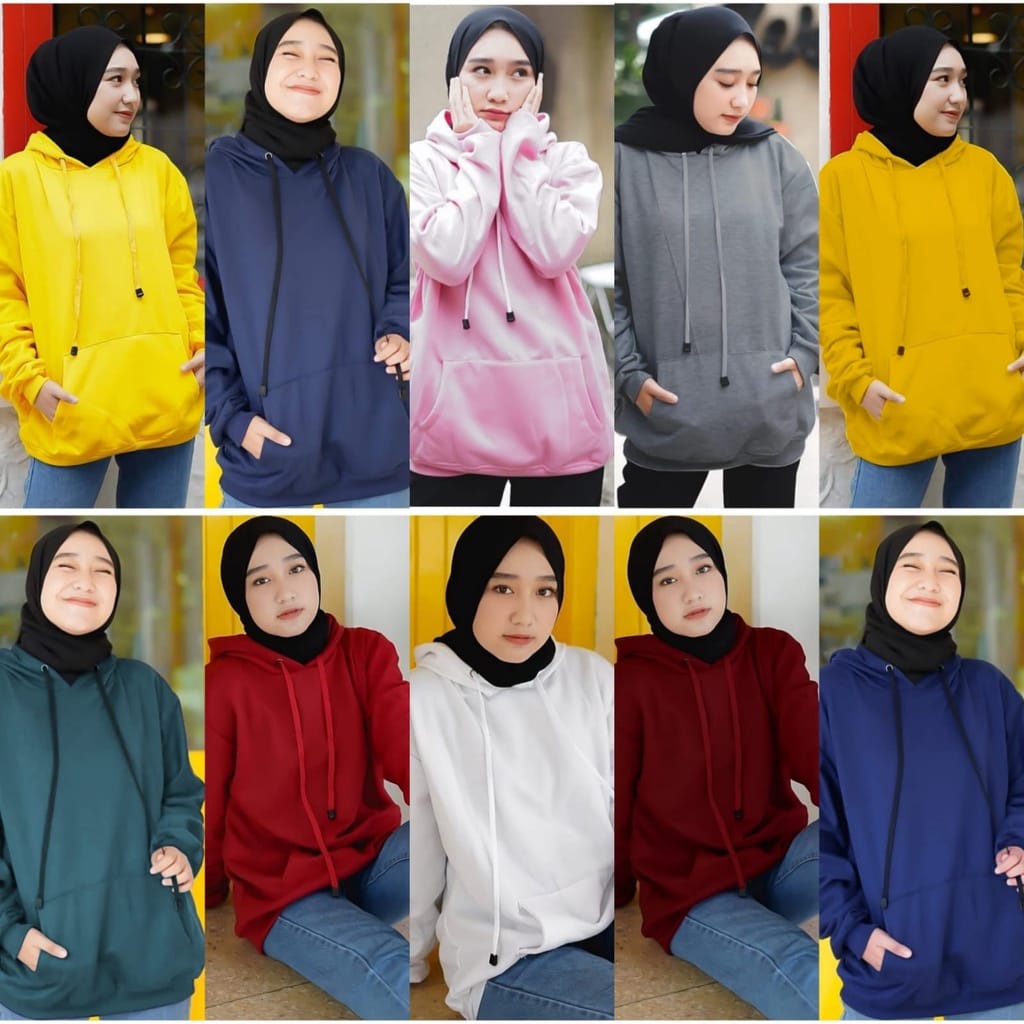 SWEATER HODIE UNISEX / SWEATER CEWEK-COWOK POLOS 4 UKURAN M L XL XXL febyoffical99