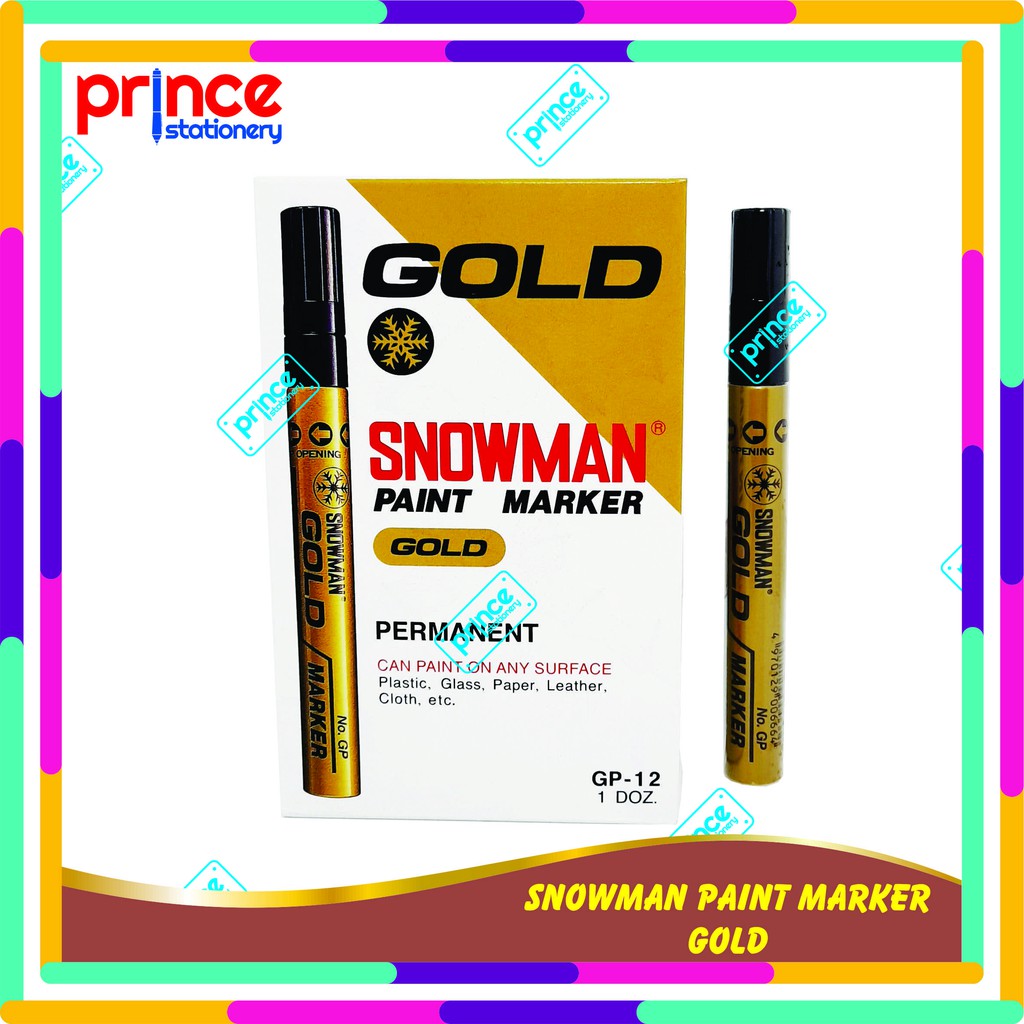 

SPIDOL SNOWMAN PAINT MARKER GOLD
