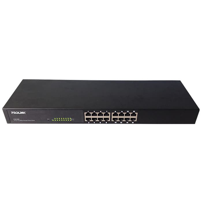 SWITCH HUB PROLINK PCSE1650M 16 - PORT SWITCH 10 / 100 MANAGED