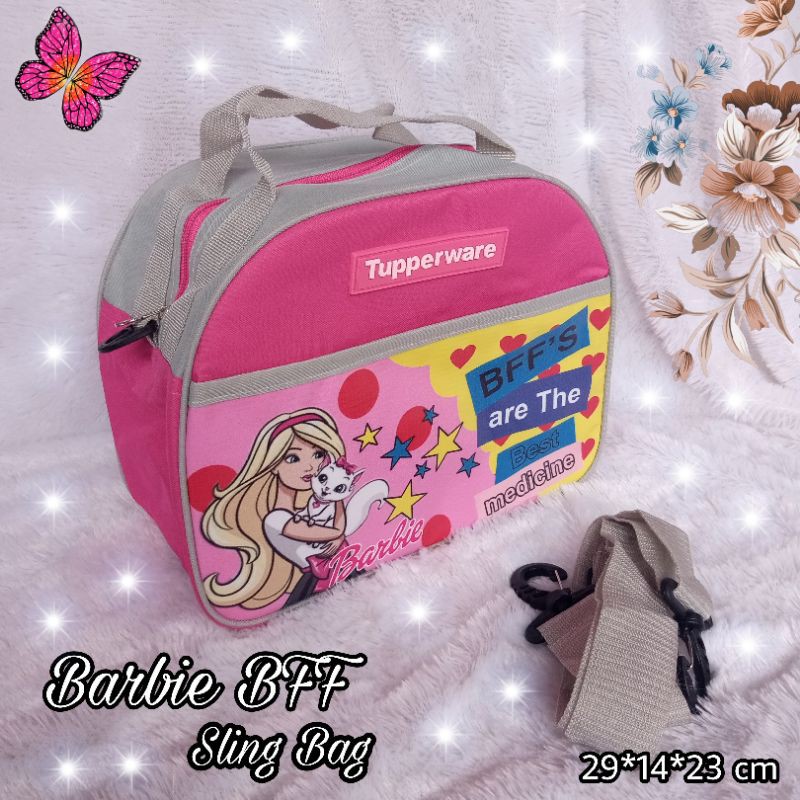 Tas Barbie BFF Tupperware ( Cap Tulisan Tupperware asli Karet) / tas tupperware