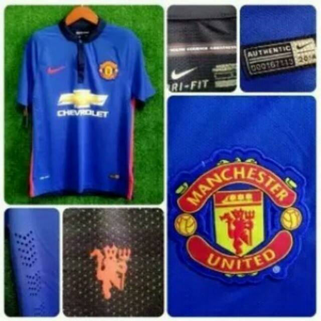 Jersey Grade Original MU Manchester United 3rd Third 2014 2015 murah