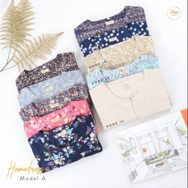 Homedress Dhiya/Katun Jepang Premium/Katun Jepang Ori/Daster Hamil/Daster Busui