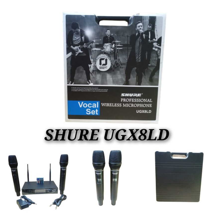 MIC WIRELESS KOPER SHURE UGX8LD PROFESSIONAL WIRELESS MICROPHONE