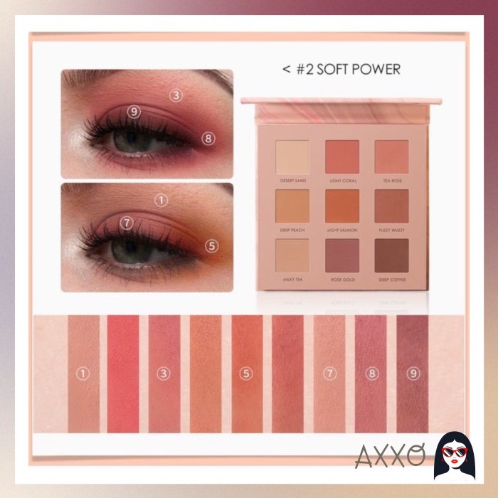 Image of [TERBARU] READY JKT! FOCALLURE NEW 9 COLORS EYESHADOW PALETTE WITH MIRROR FA62 - NIGHT ELF #2