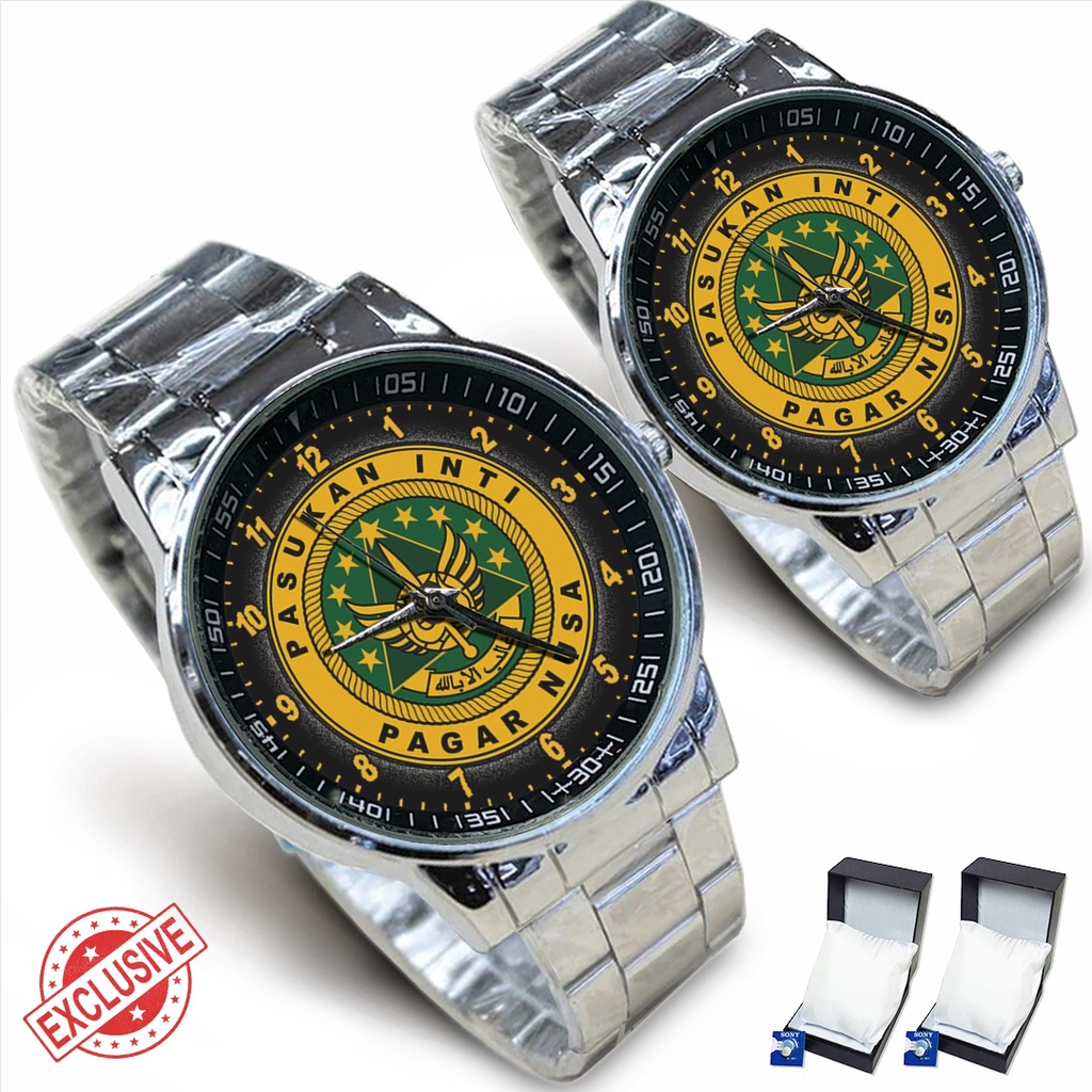 Jam Tangan Rantai Couple PASUKAN INTI PAGAR NUSA (Limited Edition)