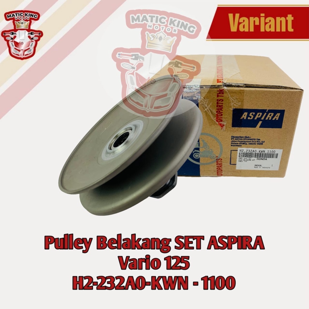 Pully Pulley Puli Belakang Honda Vario 110 125 ASLI ASPIRA OTOPART H2-232A0-KVB-1100