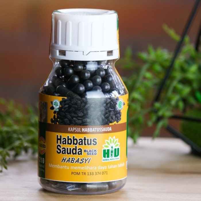 HIU Habasyi Blackseed - Kapsul Serbuk Habbatussauda isi 210