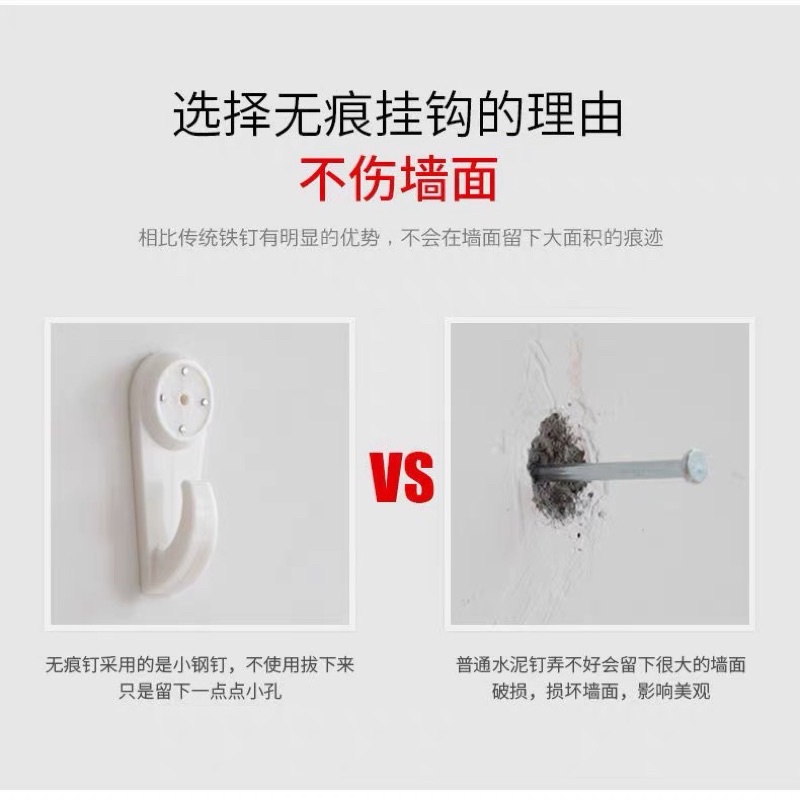 Gantungan Paku Dinding Tanpa Bor | Wall hook kaitan paku bingkai gantungan ram besi wire grid wall gantungan bingkai foto dinding diy dekorasi hook kaitan paku tembok paku klem besi beton pengait tembok