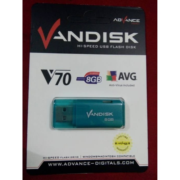 Flashdisk Vandisk 8gb Advance Resmi Original