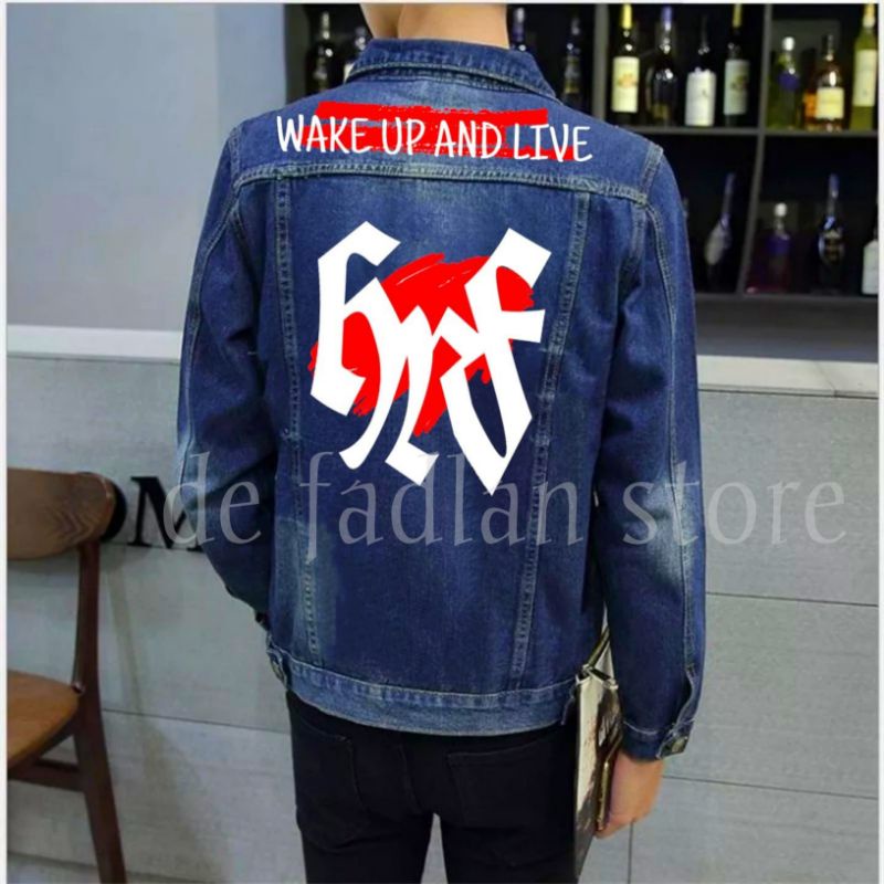 DSTORE [Bayar ditempat]Jaket Jeans Denim Zoman Sablon/Jaket Jeans levis Pria/Jaket jeans  terlaris / jaket valhalla / jaket tokyo revengers / jaket coach / jaket touman / jaket valhalla tokyo revengers / jaket terbaru 2021 / jaket cj / jaket tokyo manji-HRF JEPANG