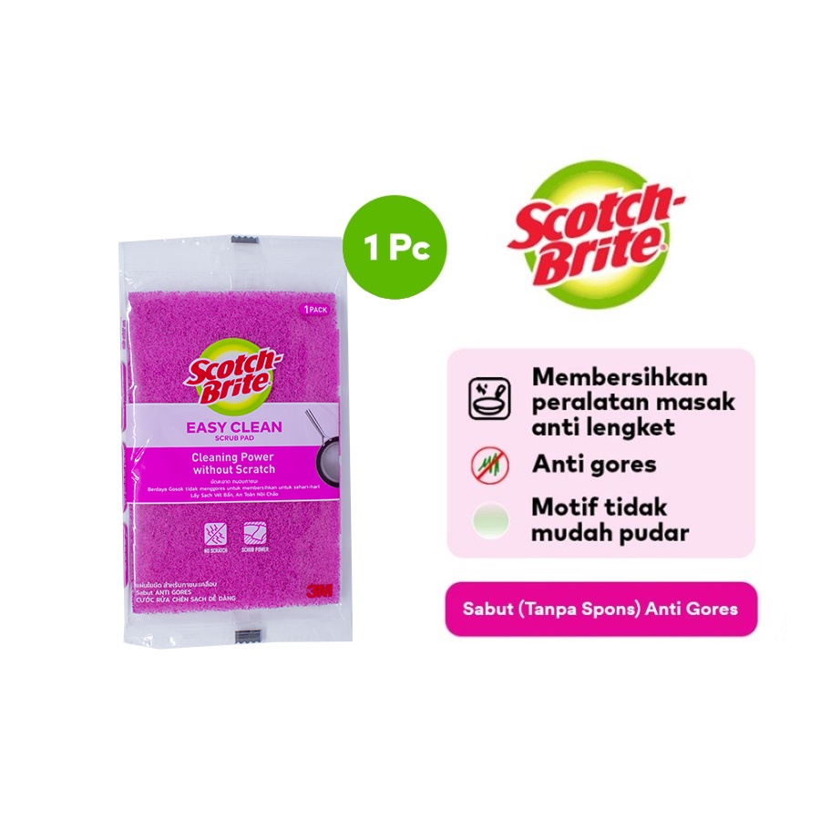 Scotch-Brite 3M Sabut Spons Cuci Piring Anti Gores Scrub PAD-STD-85