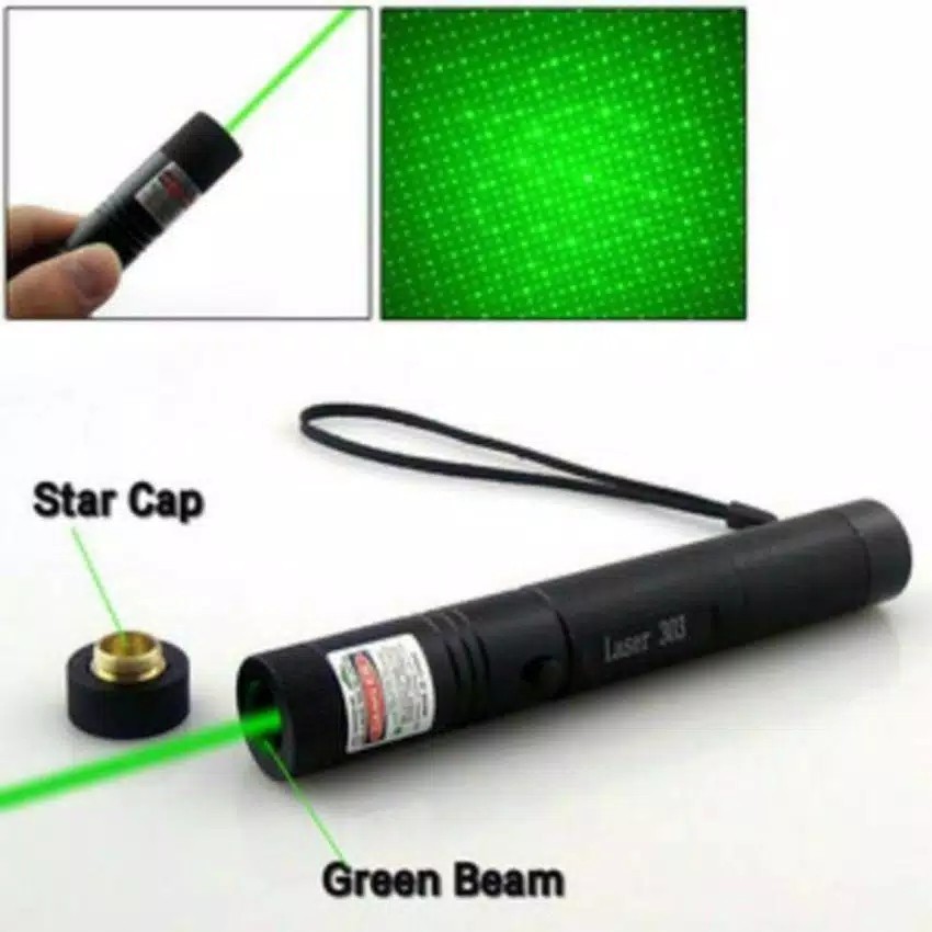 Senter Laser Hijau Jarak Jauh Laser Pointer Rechargebel