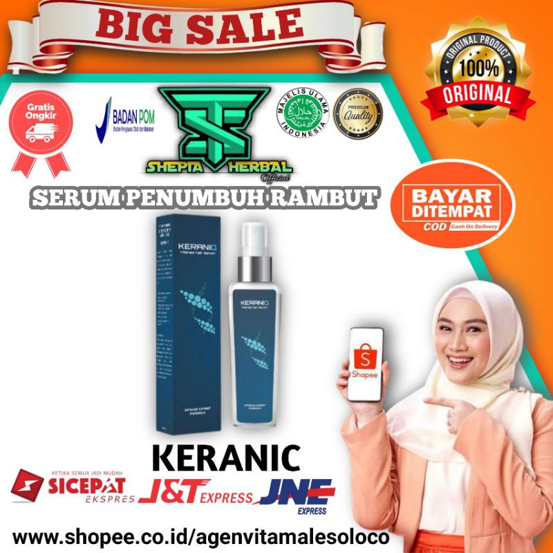 KERANIQ Hair Serum Penumbuh Penyubur Rambut Original