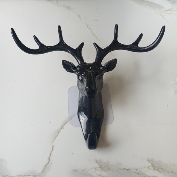 Doe Deer Key Hooks Stand Hanger Gantungan Kunci Dinding Tanduk Rusa