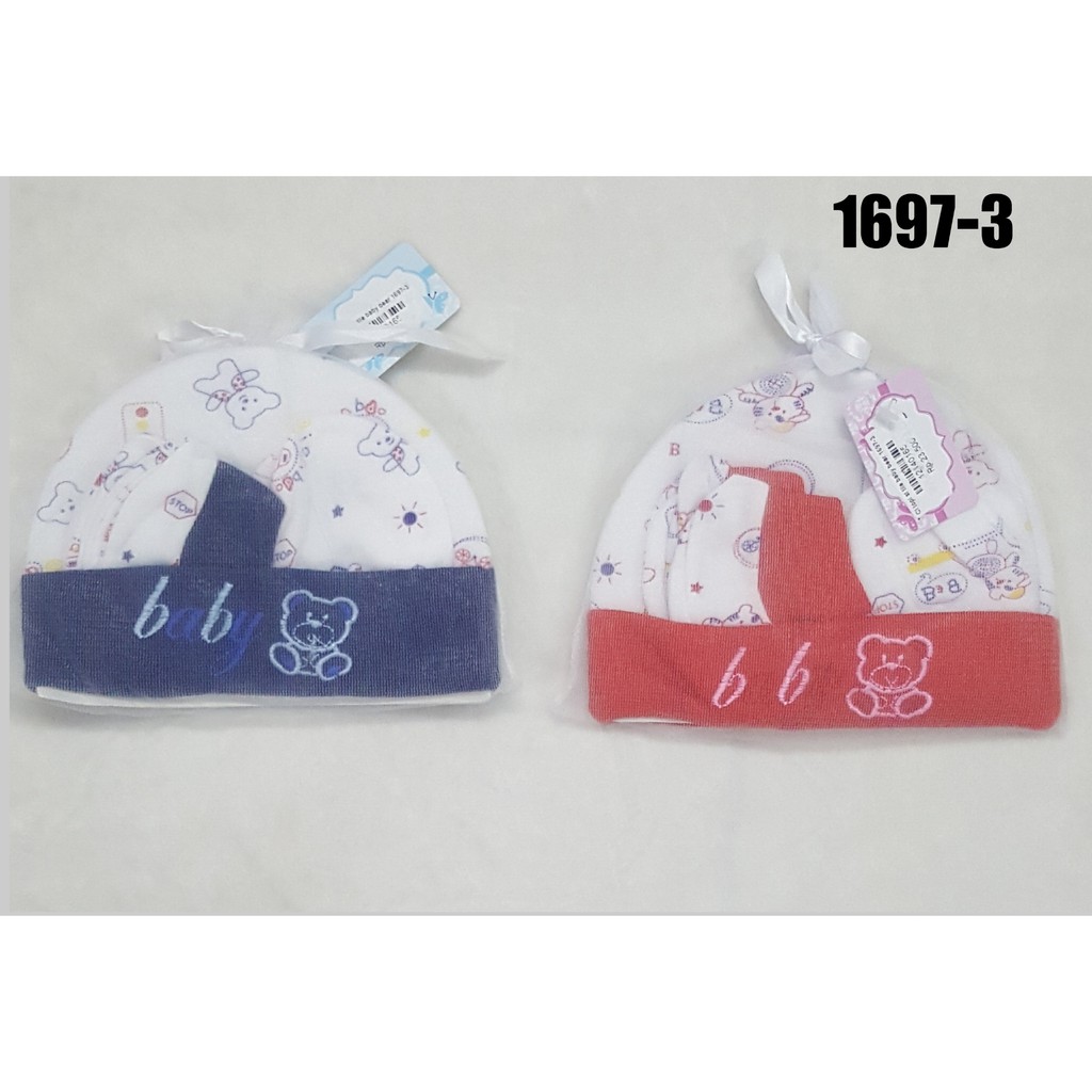 Catell love topi+sarung tangan bayi