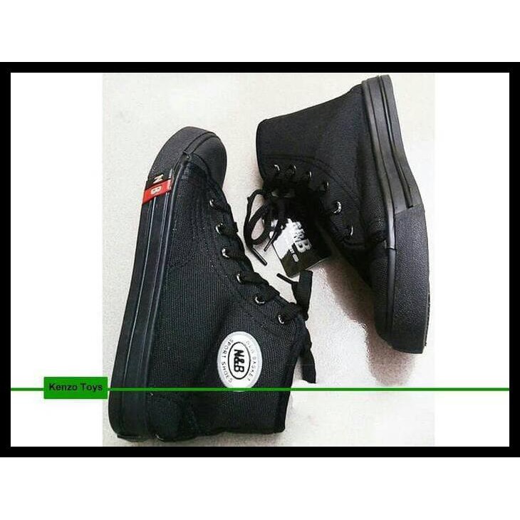 KOMPLIT Sepatu Anak Sekolah SD SMP SMA NB Warna Hitam Boot Tali Murah Ori