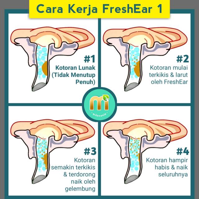 FRESH EAR : OBAT PEMBERSIH TELINGA EFEKTIF DAN AMAN ( EAR CLEANER )