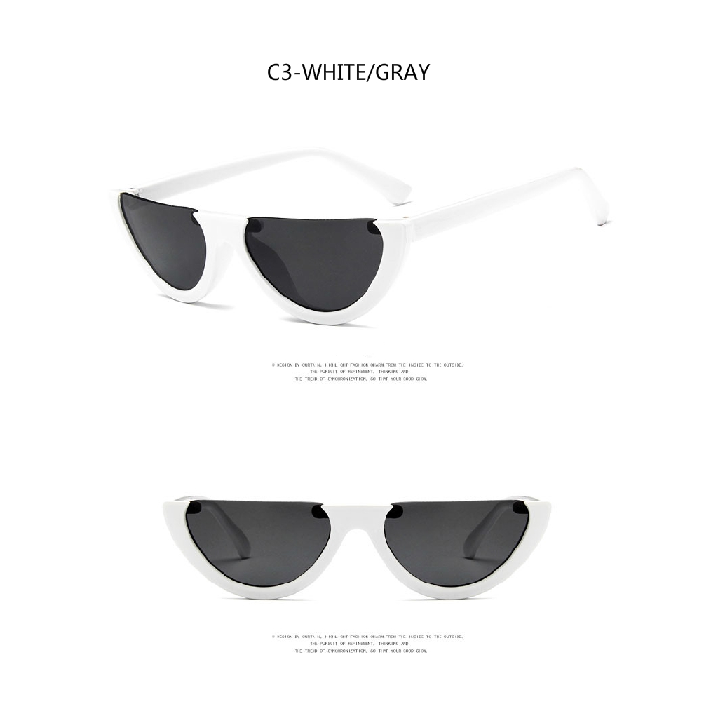 European and American personality trend half-frame fashion punk retro men's and women's sunglasses