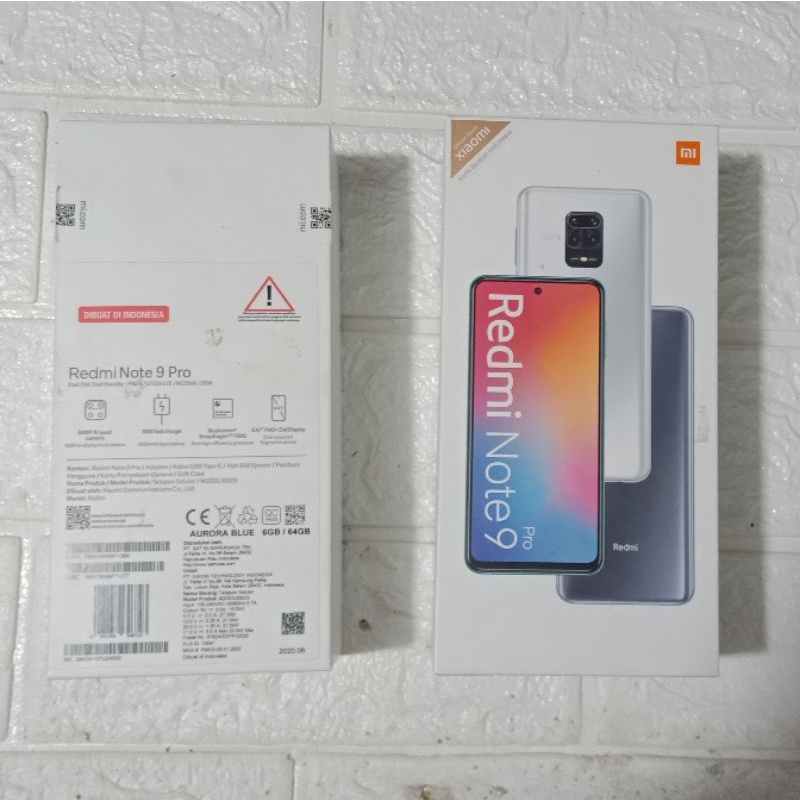 

DUS BOOK KARDUS BOX KARTON XIAOMI REDMI NOTE 9 PRO ORIGINAL ASLI BAWAAN