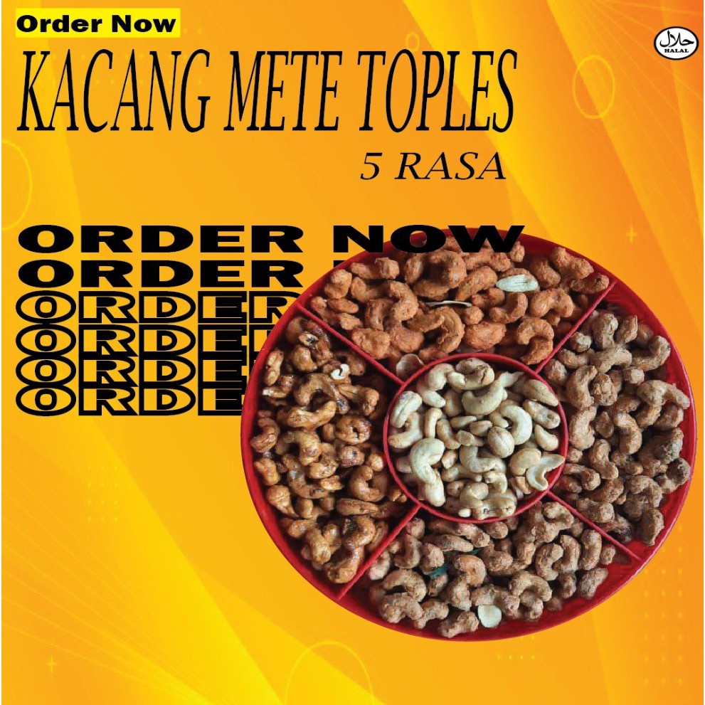 

PROMO! GROSIR Kacang Mete/Mede/Mente Cashew Nut Goreng 1kg Gurih Ada 5 Varian Rasa