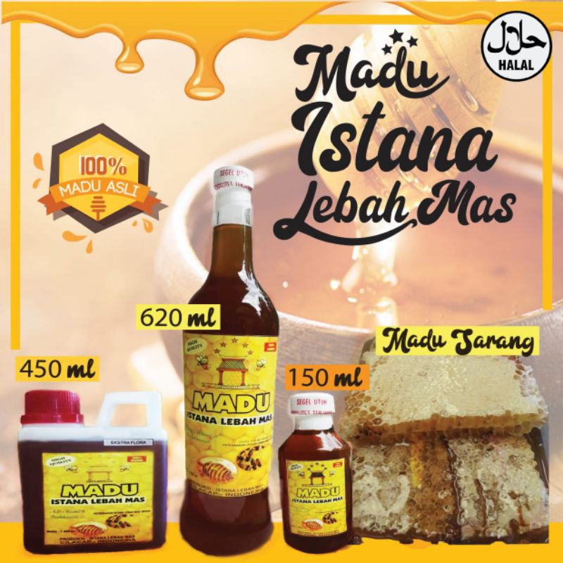 

Madu 100% Murni Asli Istana Lebah Mas 150 ml Ternak Jawa Tengah