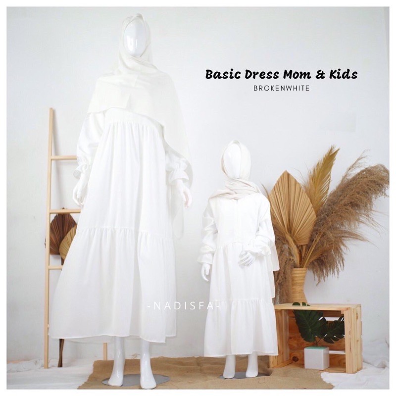 MINI BASIC DRESS ANAK BISA COUPLE DENGAN IBU