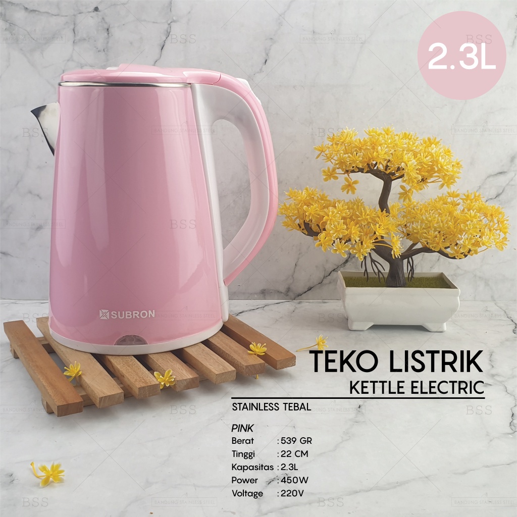 Teko termos listrik pemanas air kettle electric kapasitas 2L 2.3L