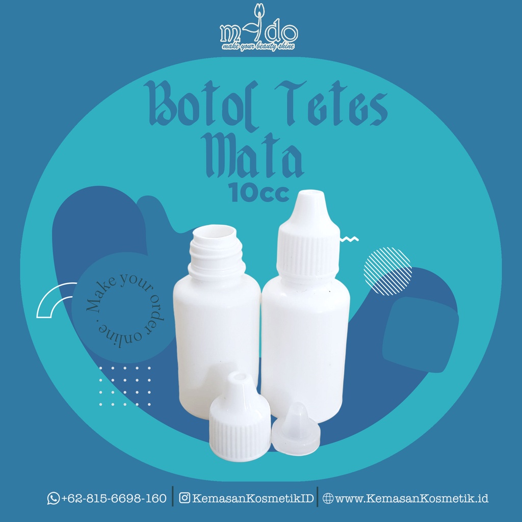Botol Tetes Mata 10 Ml / Botol Toner / Botol Kosmetik / White toner